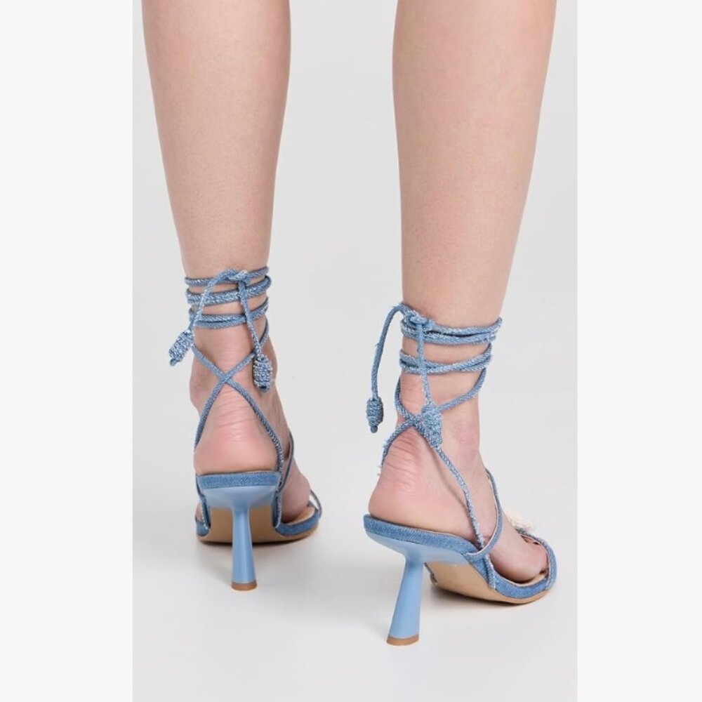 ALOHAS Kendra Bloom Denim Sandals (Size: 6) NWOT - Picture 3 of 4